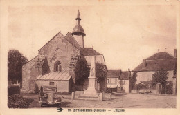 FRANCE - Fresselines (Creuse) - L'Eglise - Voiture Ancienne - Carte Postale Ancienne - Other & Unclassified