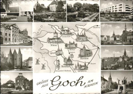 41533253 Goch Bahnhof Haus Kalbeck Schwanenteich Hospital Markt Steintor Nierspa - Goch