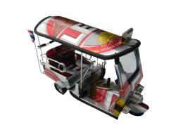 *** Leo Beer *** Detailgetreue Handgefertigte Nachbildung: TUK TUK Taxi Aus Thailand - 14x7x6 Cm - Motorfietsen