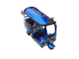 *** Pepsi *** Detailgetreue Handgefertigte Nachbildung: TUK TUK Taxi Aus Thailand - 14x7x6 Cm - Moto