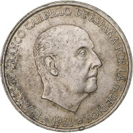 Monnaie, Espagne, Caudillo And Regent, 100 Pesetas, 1966 (67), TTB+, Argent - 100 Peseta