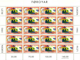 Färöer 278-279 Postfrisch Kleinbogensatz #HM336 - Färöer Inseln