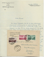 ROMANIA PA 2 LEI +3LEI + 5LEI LETTRE COVER INSITUT SPEOLOGIE DIN CLUJ 1933 TO SUISSE - Briefe U. Dokumente