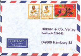 Brunei Darussalam Air Mail Cover Sent To Germany 10-12-1990 The Cover Is Damaged On The Backside - Brunei (1984-...)