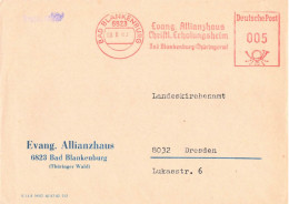 DDR Brief AFS Evang. Allianzhaus Bad Blankenburg 1983 - Macchine Per Obliterare (EMA)
