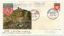 FRANCE - Env. FDC 70c Armoiries De Lyon - Lyon - 15 Novembre 1958 - 1950-1959