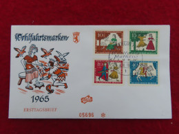Berlin 266 - 269 Ersttagsbrief 6. 10. 1965, Wohlfahrt - Märchen Der Brüder Grimm - Aschenputtel - 1948-1970