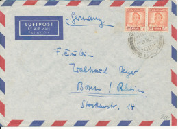 Iraq Air Mail Cover Sent To Germany 14-6-1954 - Iraq