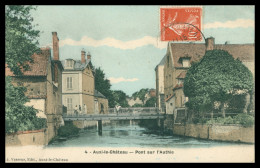 * AUXI LE CHATEAU - Pont Sur L'Authie - Animée - Colorisée - Edit. VASSEUR - Aquarelle BREGER - 1909 - Auxi Le Chateau