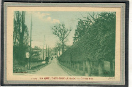 CPA - La QUEUE-en-BRIE (94) - Aspect De La Grande Rue En 1931 - La Queue En Brie