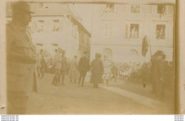 DANNEMARIE VISITE DU ROI D'ITALIE ET POINCARE 1917 PHOTO ORIGINALE 9 X 6 CM Ref1 - Dannemarie