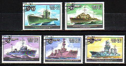 RUSSIA  - 1982 - Russian Navy / Marine Russe - Mi 5216/20 (O) - Oblitérés