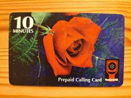 Prepaid Phonecard USA, TelTrust, PhoneCardsUSA - Flower, Rose 300 Ex. - Other & Unclassified