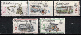 Tchécoslovaquie 1987 Mi 2911-5 (Yv 2722-6), Obliteré - Gebraucht