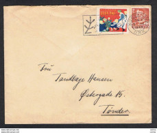 DENMARK: 1949 COVERT WITH 20 Ore (317) + 2 CLOSED LETTER FOR INSIDE. - Storia Postale