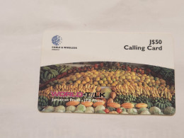 JAMAICA-(JM-C&W-WTK-0077B-JAM-P85)-Jamaican Fruits-(Plastic)-(53)-(3038-4056-8376)-(J$50)-prepiad Card+1card Prepiad - Jamaica