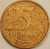 Brazil - 25 Centavos 2008, KM# 650 (#3270) - Brésil