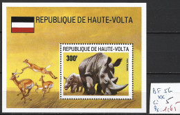 HAUTE-VOLTA BF 5G ** Côte 5 € - Rhinocéros