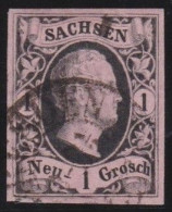 Sachsen        -     Michel   -   4     -       O       -    Gestempelt - Saxony