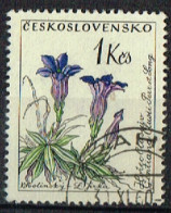 FLO 298 - TCECOSLOVAQUIE N° 1118 Obl. Gentiane - Gebraucht