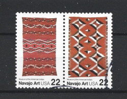 USA 1986 Navajo Art Pair Y.T. 1673/1674 (0) - Used Stamps