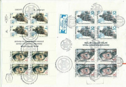 ISRAEL 1997 JOINT ISSUE WITH THE CHECK REPUBLIC BOTH SHEETS FDC - Unused Stamps (with Tabs)