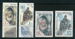 ISRAEL 1997 JOINT ISSUE WITH THE CHECK REPUBLIC BOTH STAMPS MNH - Ongebruikt (met Tabs)