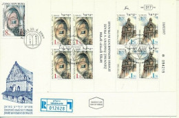 ISRAEL 1997 JOINT ISSUE WITH THE CHECK REPUBLIC SHEET + CHECK STAMP FDC - Unused Stamps (with Tabs)