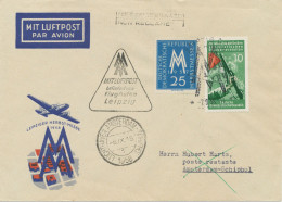 DDR 8.9.1958, Sonderflug Der KLM Zur Leipziger Herbstmesse „LEIPZIG – AMSTERDAM“ (HLII/49 / Dah.39) - Correo Aéreo