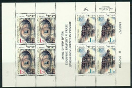 ISRAEL 1997 JOINT ISSUE WITH THE CHECK REPUBLIC SHEET MNH - Ongebruikt (met Tabs)