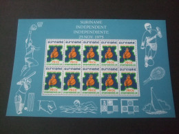 Suriname 5 Sheets Nr 1-5 MNH Cat. Value € 70,50 - Suriname