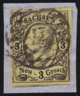 Sachsen        -     Michel   -   11  Auf Papier    -       O       -    Gestempelt - Saxony