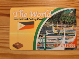 Prepaid Phonecard South Korea, The World - Korea (Zuid)