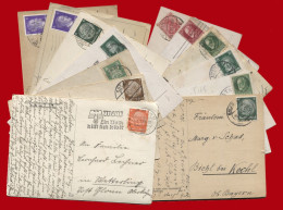 Germany Before 1945. Lot Of 13 Used Postcards, All Posted With Stamps [de022] - Collections & Lots