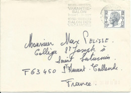 BELGIQUE LETTRE 8F BRUXELLES POUR ST AMANT CALLENDE ( PUY DE DOME ) DE 1976 LETTRE COVER - Covers & Documents