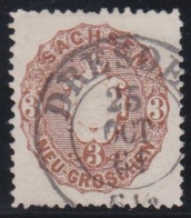Sachsen        -     Michel   -   18    -       O       -    Gestempelt - Saxony