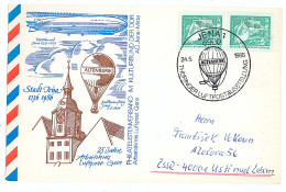 COV 58 - 93 BALLOON, Germany - Cover - Used - 1986 - Altri (Aria)