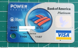 USA CREDIT CARD BANK OF AMERICA 07/2004 (MINI CARD) - Tarjetas De Crédito (caducidad Min 10 Años)