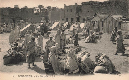 ALGERIE - Sidi Okba - Vue Générale Du Marché - Animé - Carte Postale Ancienne - Autres & Non Classés