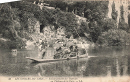 FRANCE - Les Gorges Du Tarn - Embarquement Des Touristes Au Château De La Caze - Carte Postale Ancienne - Andere & Zonder Classificatie