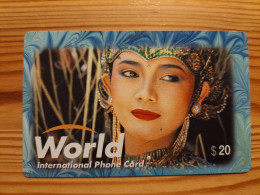 Prepaid Phonecard South Korea, World - Woman - Corea Del Sur