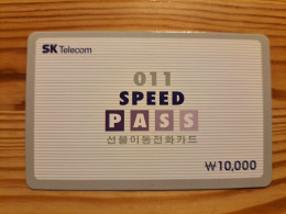 Prepaid Phonecard South Korea, SK Telecom, Speed Pass - Corea Del Sur