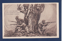 CPA Italie Dessin Patriotique Guerre War WWI Non Circulée - Autres & Non Classés