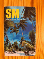 Prepaid Phonecard South Korea, Telcosline, SM - Corea Del Sud