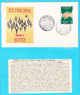 Europa 72 - Andorre Espagnol - FDC Europa - Tirage 2500 -  Rare - Valeur 80 Euros - Cartas & Documentos