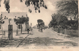 TUNISIE - Gabes - Le Boulevard Président Fallières - Carte Postale Ancienne - Tunisia