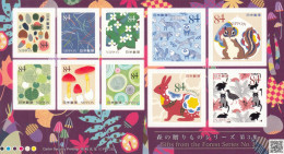 2019 Japan  Gifts From The Forest, Funghi, Rabbit, Squirrel Complete Sheet Of 10 MNH @ BELOW FACE VALUE - Nuovi