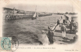 FRANCE - Trouville Sur Mer - Les Jetées Au Moment De La Marée - Carte Postale Ancienne - Trouville