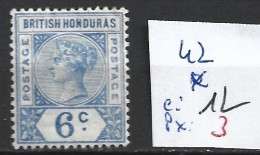 HONDURAS BRITANNIQUE 42 * Côte 12 € - Honduras Britannique (...-1970)