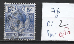 HONDURAS BRITANNIQUE 76 Oblitéré Côte 2 € - Brits-Honduras (...-1970)